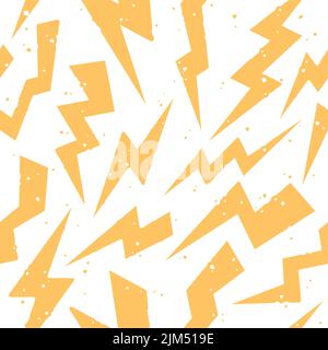 fashionable abstract seamless background with lightnings Stock Vector