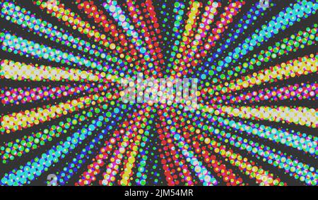 abstract colorful 70s retro halftone background, vector illustration Stock Vector