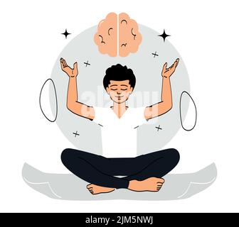 Releasing stress concept Stock Vector