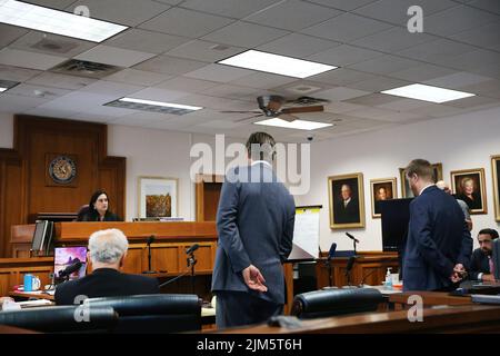 Austin, Texas, USA. 4th Aug, 2022. MARK BANKSTON discusses text ...