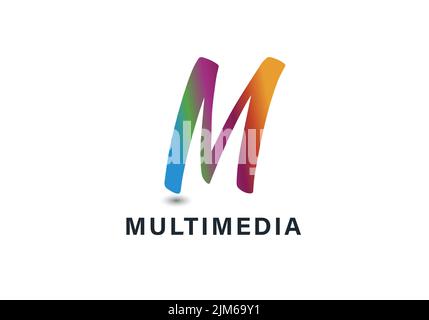 letter M logo design template Stock Vector