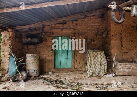 A Abandoned rural house in Mexico Stock Photo