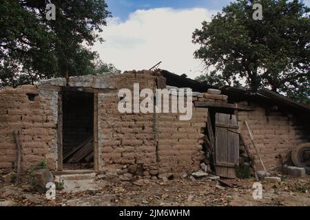 A Abandoned rural house in Mexico Stock Photo