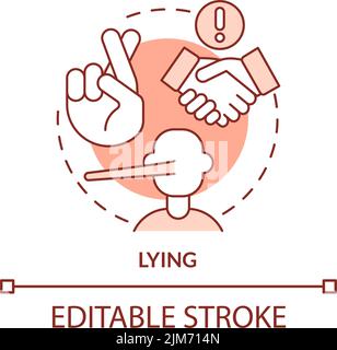 Lying terracotta concept icon Stock Vector Image & Art - Alamy
