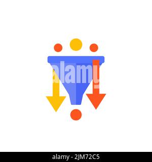 filter or funnel vector icon Stock Vector