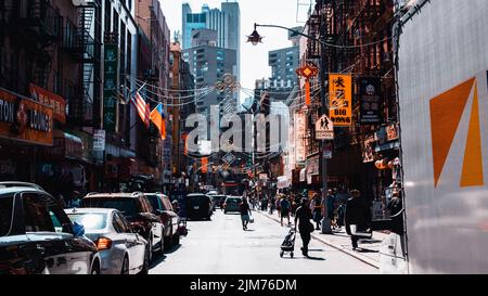 China Town street photography in New York City Stock Photo