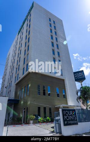 Modern structure corridor in hotel Stock Photo - Alamy