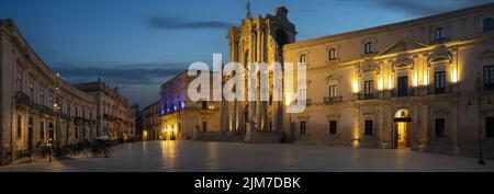 The Temple of Athena in Syracuse , Sicily. Stock Photo