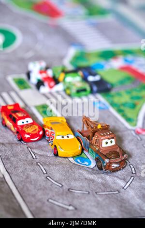 Mattel Cruz Ramirez toy model race car from the Disney Pixar Cars movie ...