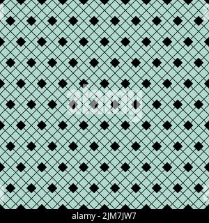 Rhombus square seamless pattern green mint geometric background Stock Vector