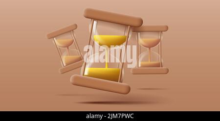 Sand Clock Vector Illustration Cartoon Stock Vector Image & Art - Alamy