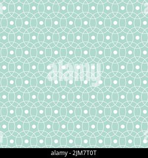 Circle dot green mint pastel speckled polka dot seamless pattern Stock Vector