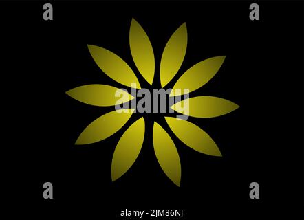 Abstract vibrant tree logo design for company. Stock Vector