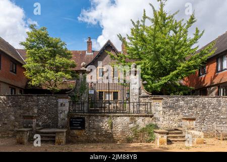 St. Mary Magdalen Almshouses in Winchester, Hampshire, England, UK Stock Photo