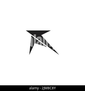 up sporty arrows simple geometric logo vector Stock Vector