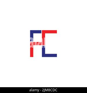 letter pc abstract geometric line simple logo vector Stock Vector