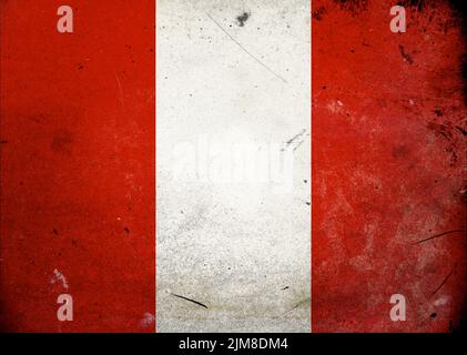 Grunge Flag Peru Stock Photo