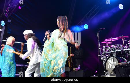 Nile Rodgers and Chic at Bristol Sounds, Lloyds Amphitheatre, Bristol, UK. July 13 2022. Stock Photo