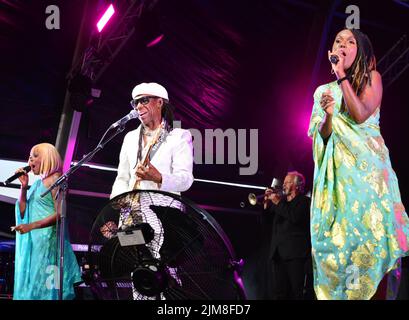 Nile Rodgers and Chic at Bristol Sounds, Lloyds Amphitheatre, Bristol, UK. July 13 2022. Stock Photo