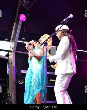 Nile Rodgers and Chic at Bristol Sounds, Lloyds Amphitheatre, Bristol, UK. July 13 2022. Stock Photo