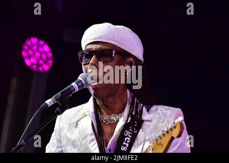 Nile Rodgers and Chic at Bristol Sounds, Lloyds Amphitheatre, Bristol, UK. July 13 2022. Stock Photo