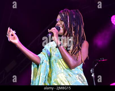 Nile Rodgers and Chic at Bristol Sounds, Lloyds Amphitheatre, Bristol, UK. July 13 2022. Stock Photo