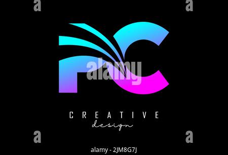 Creative black letter IS i s logo with leading lines and road concept ...