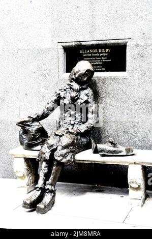 Eleanor Rigby statue Stock Photo