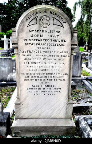 Beatles Eleanor Rigby grave Stock Photo