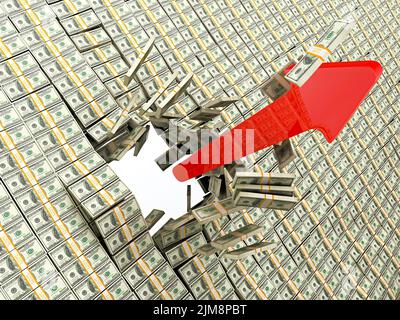 Money wall Stock Photo