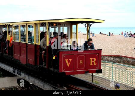 Brighton tourist train Stock Photo