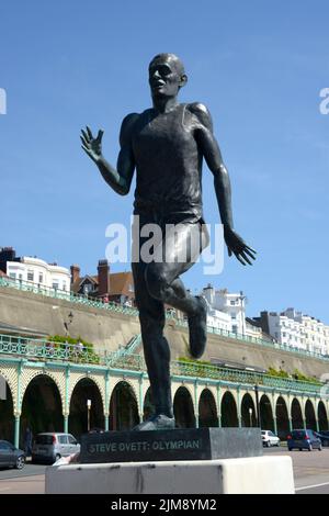 Steve Ovett statue Brighton Stock Photo