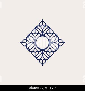 Abstract ornament logo icon vector design. Elegant premium ornament vector logotype symbol. Vector illustration EPS.8 EPS.10 Stock Vector