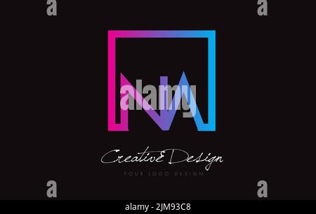NA N A Purple Letter Logo Design with Creative Liquid Effect Flowing ...