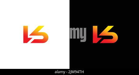 Modern and attractive VB initials logo design Stock Vector