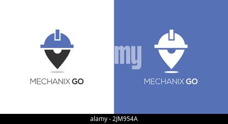 Modern and professional mechanic go logo design 4 Stock Vector