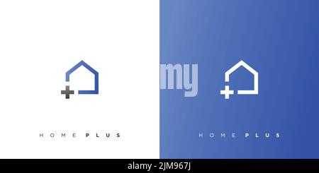 Modern and elegant home renovation logo design Stock Vector