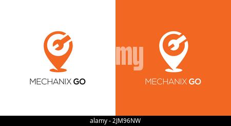 Modern and professional mechanic go logo design 2 Stock Vector