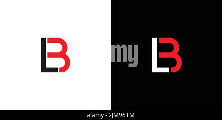 Modern and professional letter LB initials logo design Stock Vector