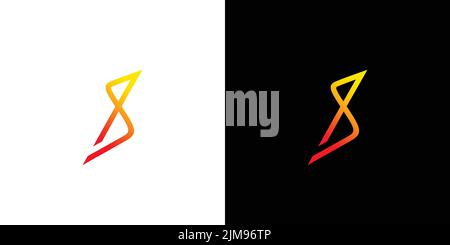 Modern and professional letter S initials infinity logo design Stock Vector