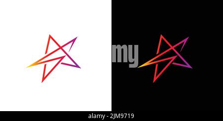 Modern and professional letter S initials star logo design Stock Vector
