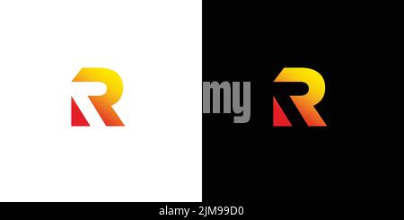 Modern and professional AR letter initials logo design Stock Vector