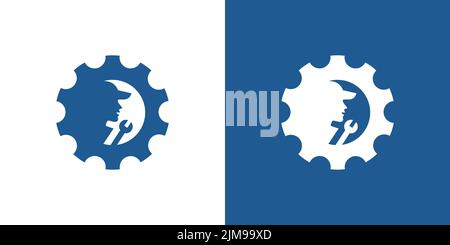 Modern and professional mechanic logo design Stock Vector