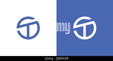 simple and modern SD letter initials logo design Stock Vector