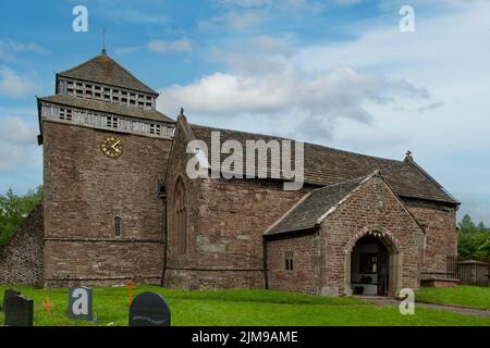 St Bridget's Church, Skenfrith, Monmouthshire, Wales Stock Photo