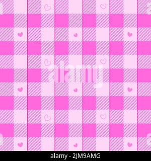 Pattern seamless tartan textile weave textured pink colorful abstract background wallpaper backdrop paper print template vector illustration Stock Vector