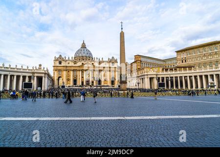 Saint Peters Basilica on sunday Stock Photo