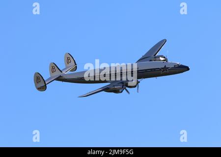 Super Constellation, Super Conny. Approach Stock Photo