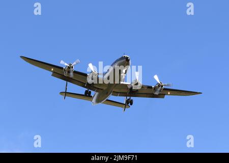 Super Constellation, Super Conny. Approach Stock Photo