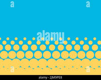 the blue yellow background is abstract. Ukraine colors are state-owned. wheat field and sky Stock Vector